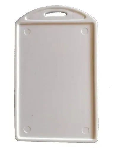 White Plastic ID Card Holder